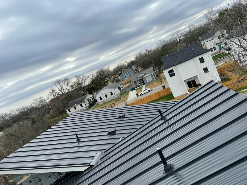 Standing seam metal roof panels with vents for Skylight Repair in Harahan